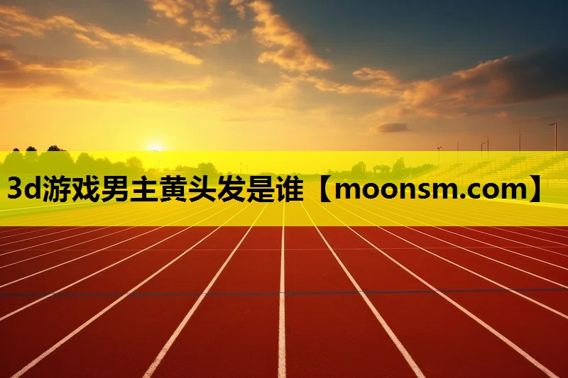 3d游戏男主黄头发是谁